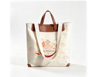 Resort 2-way leather trim canvas tote