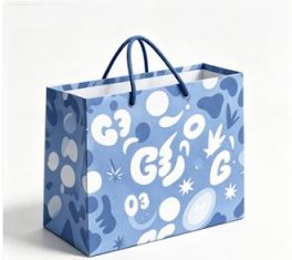 Full-surface printed luxury paper gift bag