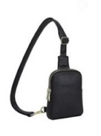 Classic noir crossbody sling