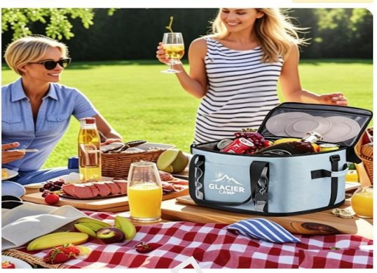Family picnic lifestyle scene