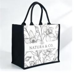 Artisan botanical structured shopper